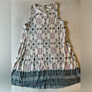 NWT LOFT sleeveless stretch dress, approx knee length. Women M. Blue Purple